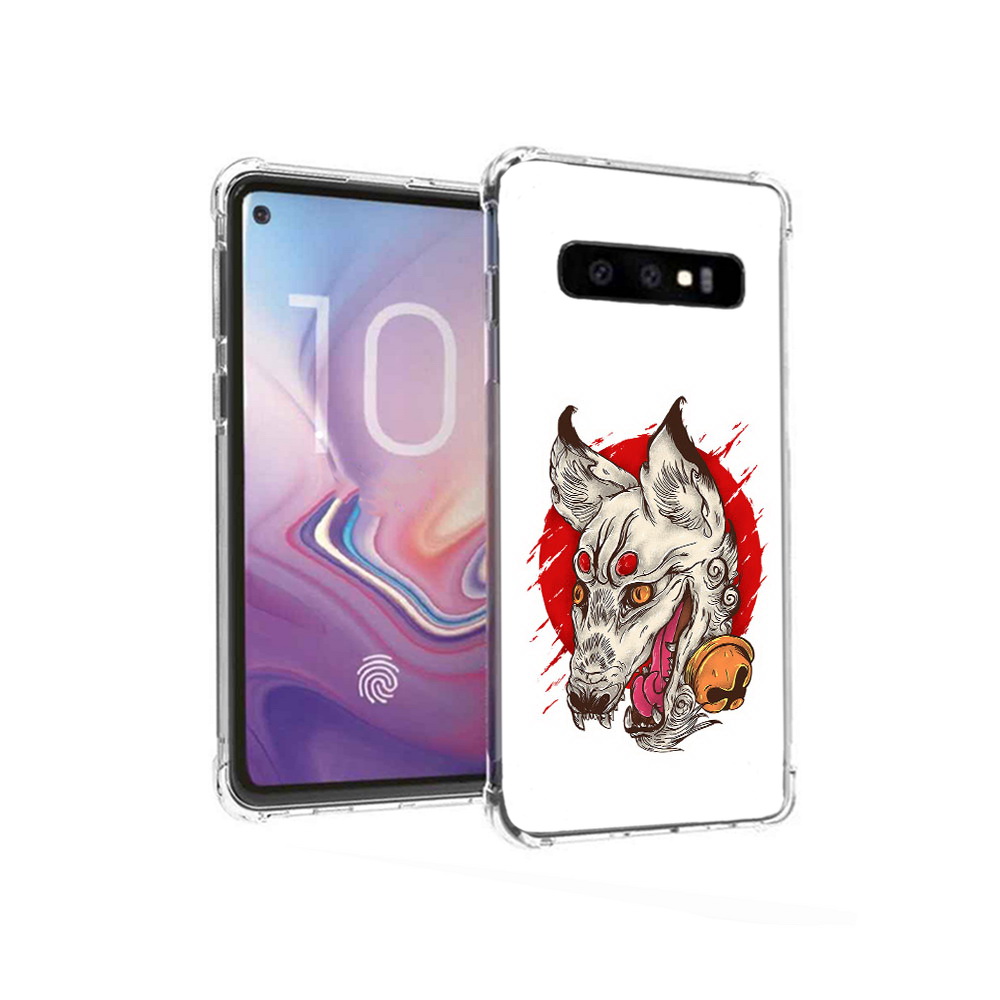 

Чехол MyPads Tocco для Samsung Galaxy S10 страшная собака (PT125897.498.627), Прозрачный, Tocco