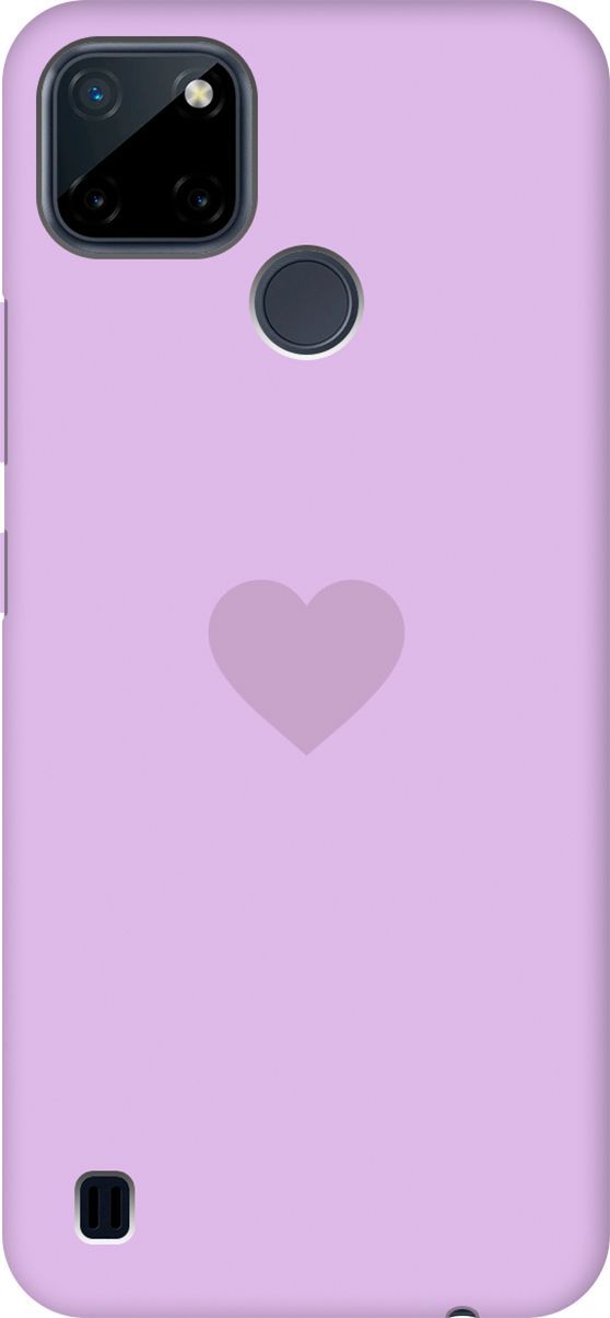 

Чехол на Realme C21Y "Heart" сиреневый, Фиолетовый, 4892