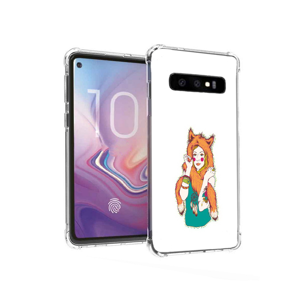 

Чехол MyPads Tocco для Samsung Galaxy S10 Девушка лиса (PT125897.498.62), Прозрачный, Tocco