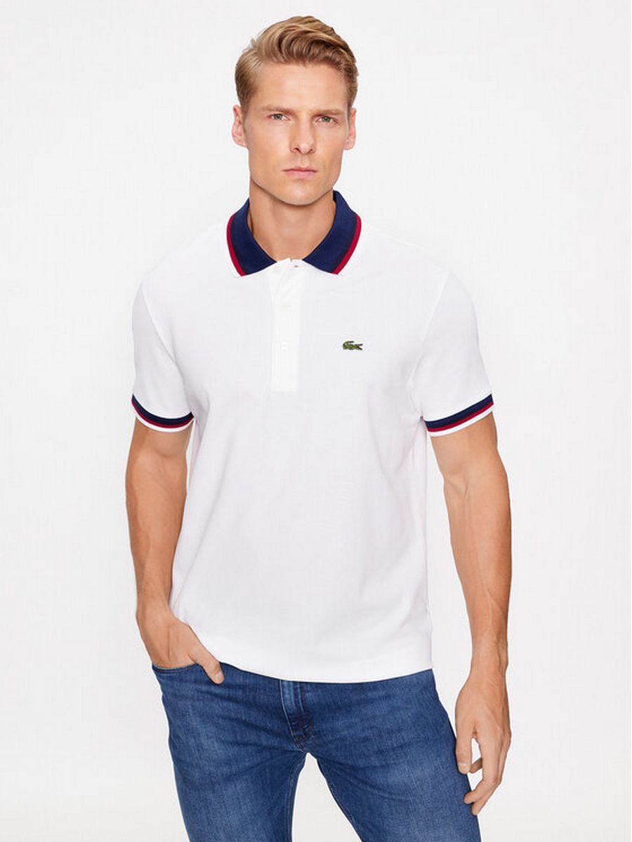 

Футболка мужская Lacoste 303200190 белая 52 RU, Белый, 303200190
