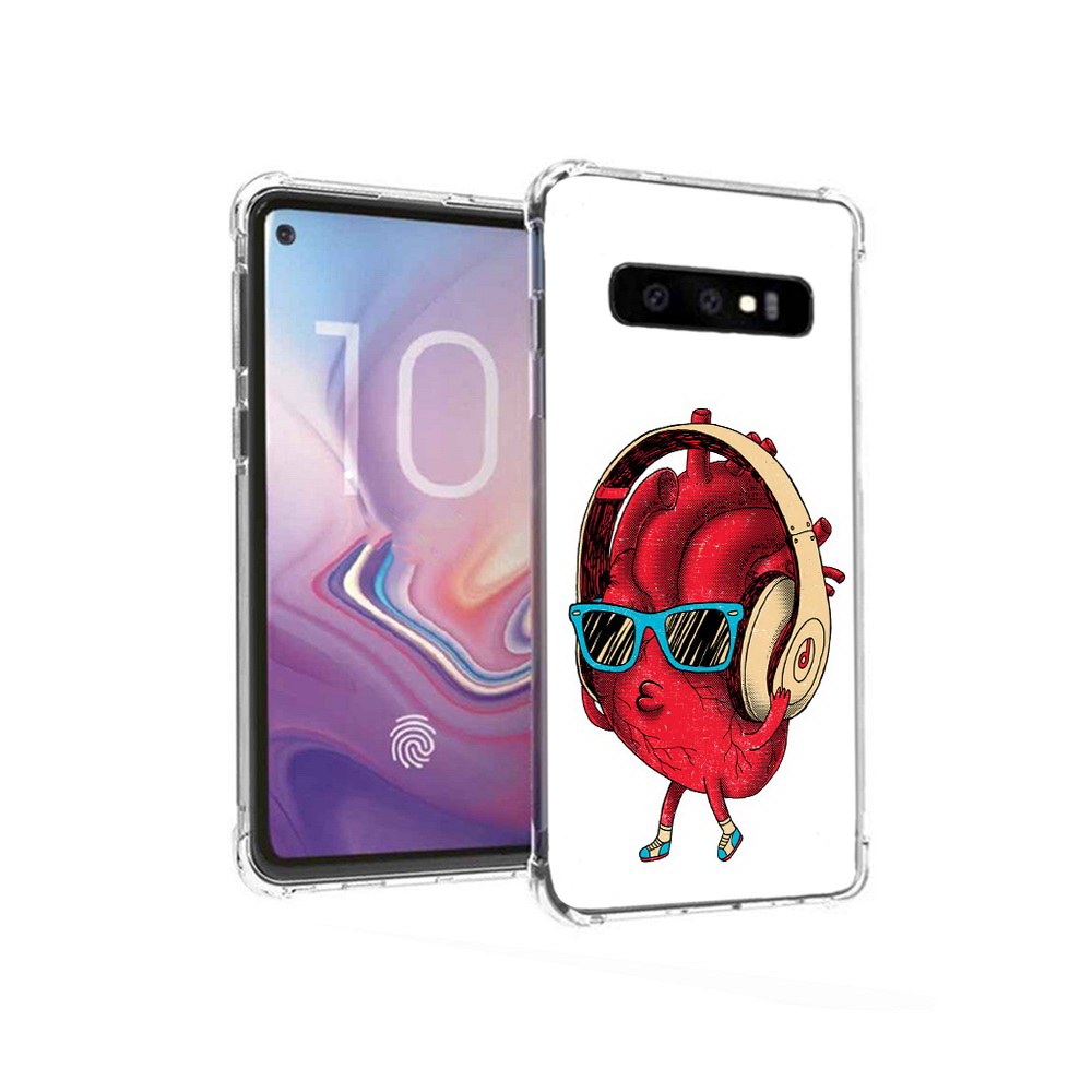 

Чехол MyPads Tocco для Samsung Galaxy S10 слушай сердце (PT125897.498.609), Прозрачный, Tocco