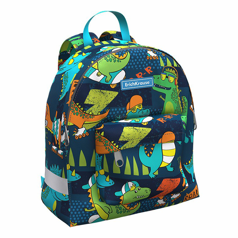 

Рюкзак школьный ErichKrause EasyLine Mini Cartoon dino разноцветный