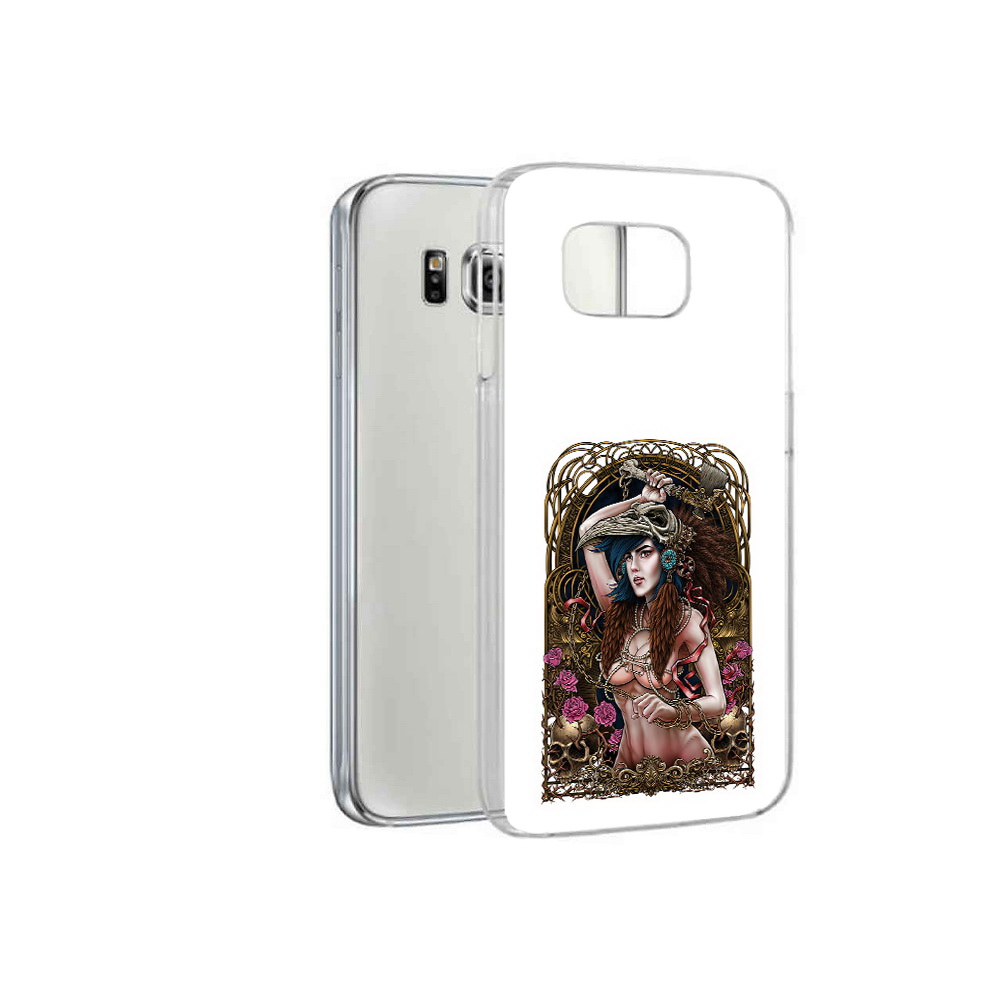 

Чехол MyPads Tocco для Samsung Galaxy S6 красивая девушка рисунок (PT12300.506.407), Прозрачный, Tocco