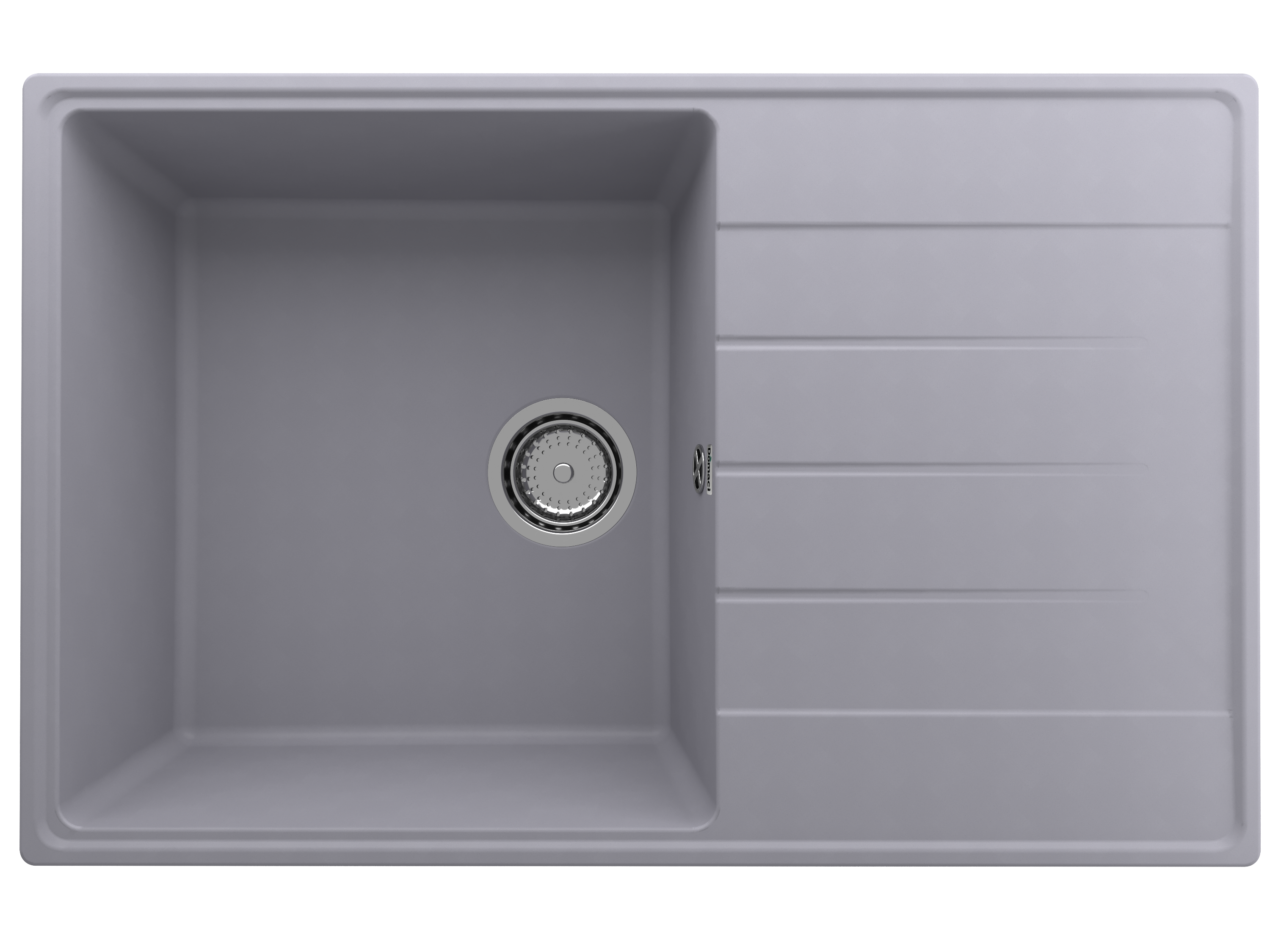 

Мойка кухонная Domaci Солерно DP 780-05 бетон, Серый, Солерно DP 780