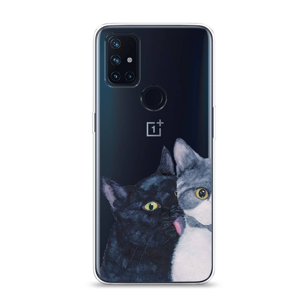 

Чехол Awog на OnePlus Nord N10 / ВанПлас Nord N10 "Кошачья любовь", Синий, 152350-1