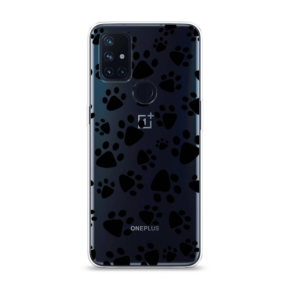 

Чехол Awog на OnePlus Nord N10 / ВанПлас Nord N10 "Лапки черные", Черный, 152350-2