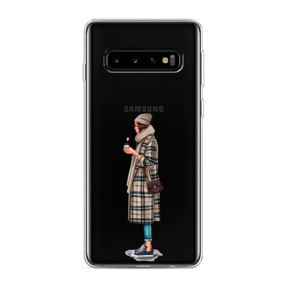 

Чехол на Samsung Galaxy S10 "Утренний кофе", Коричневый;бежевый, 27050-6