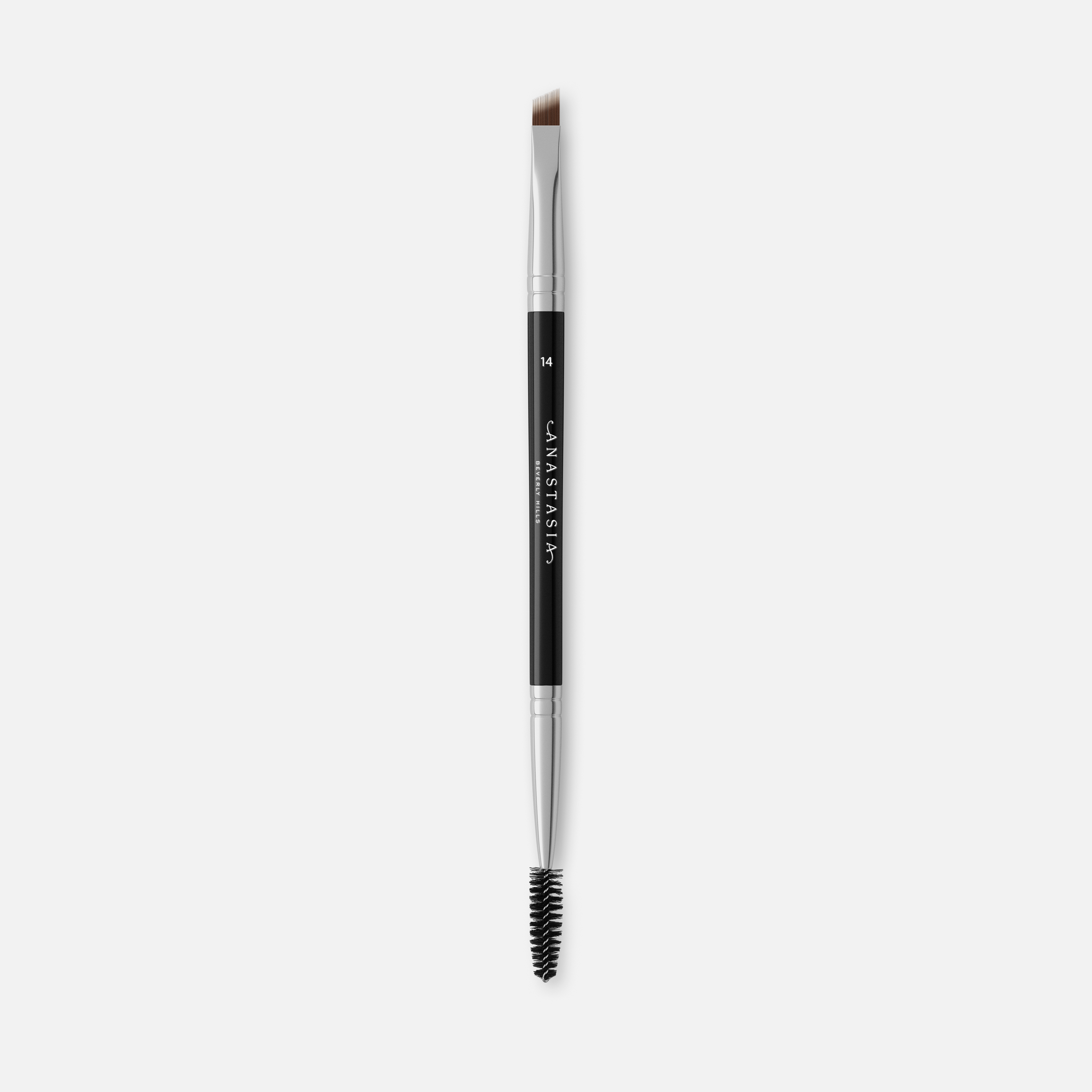 Кисть для бровей ANASTASIA BEVERLY HILLS Dual Ended Firm Detail Brush №14 двойная, черная