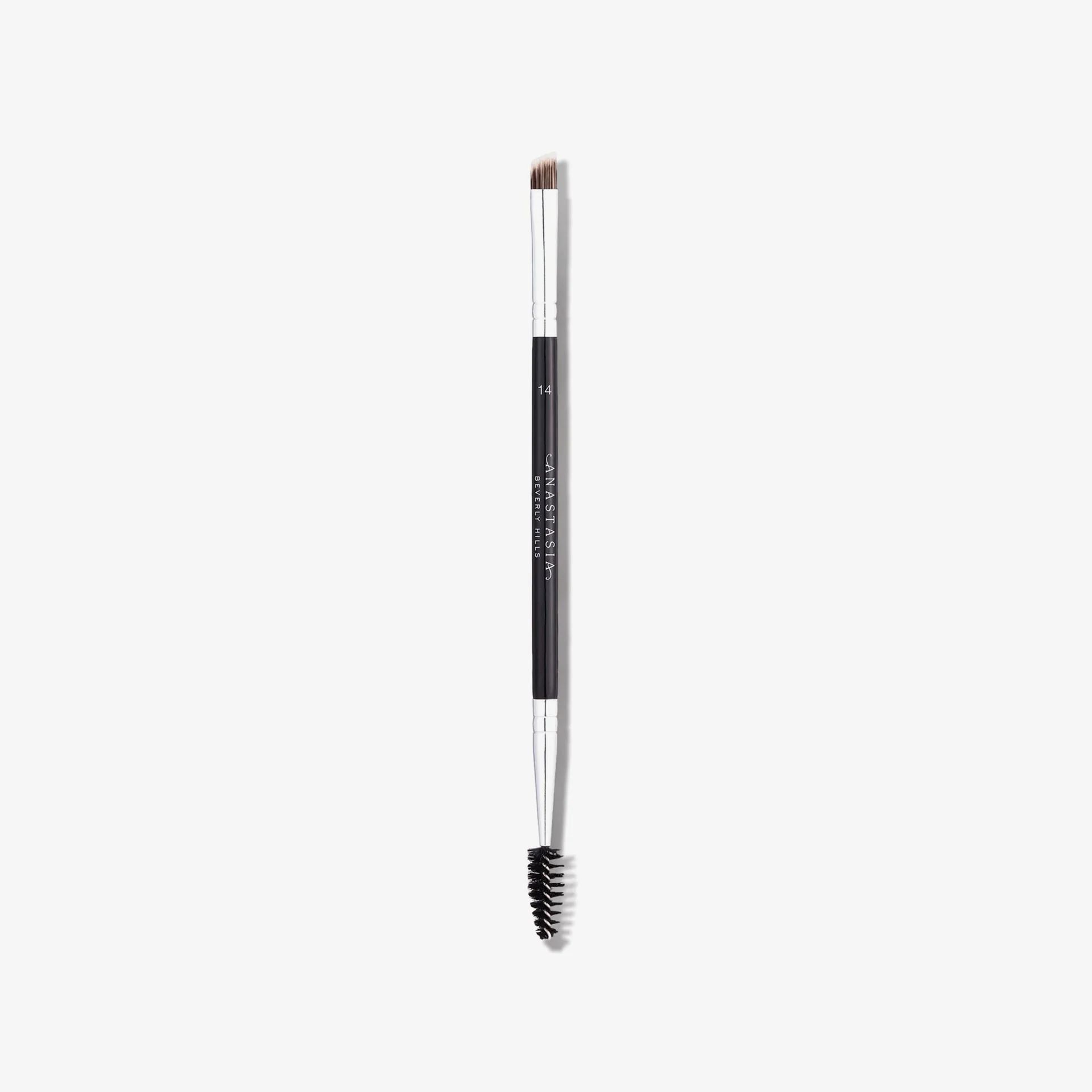 Кисть для бровей ANASTASIA BEVERLY HILLS Dual Ended Firm Detail Brush №14 двойная, черная