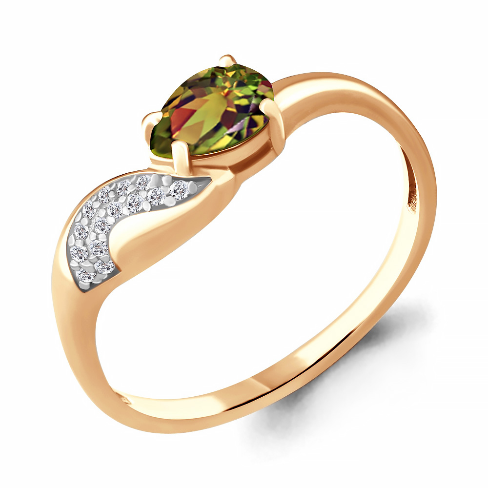 

Кольцо из серебра с фианитом Aquamarine Aquamarine 6904019А_925_з р, 6904019А_925_з