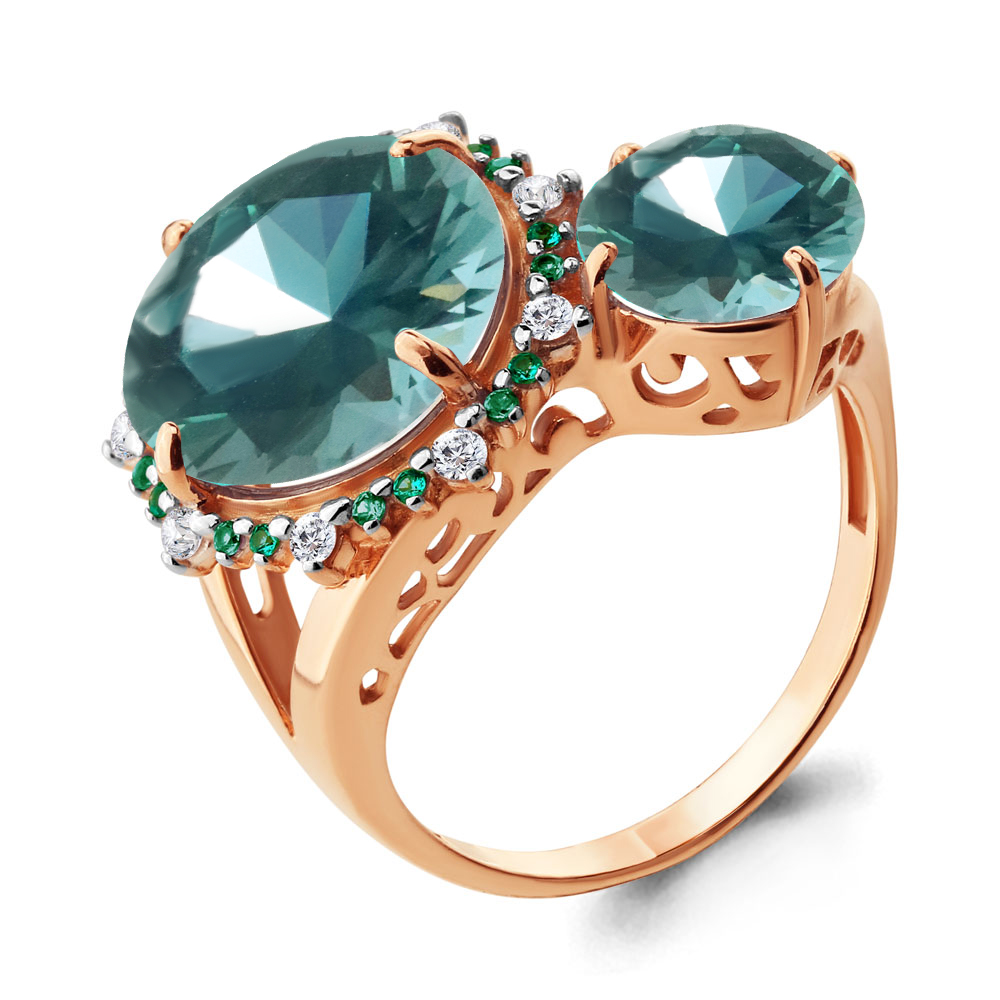 

Кольцо из серебра с фианитом Aquamarine Aquamarine 6903688Г_925_з р, 6903688Г_925_з
