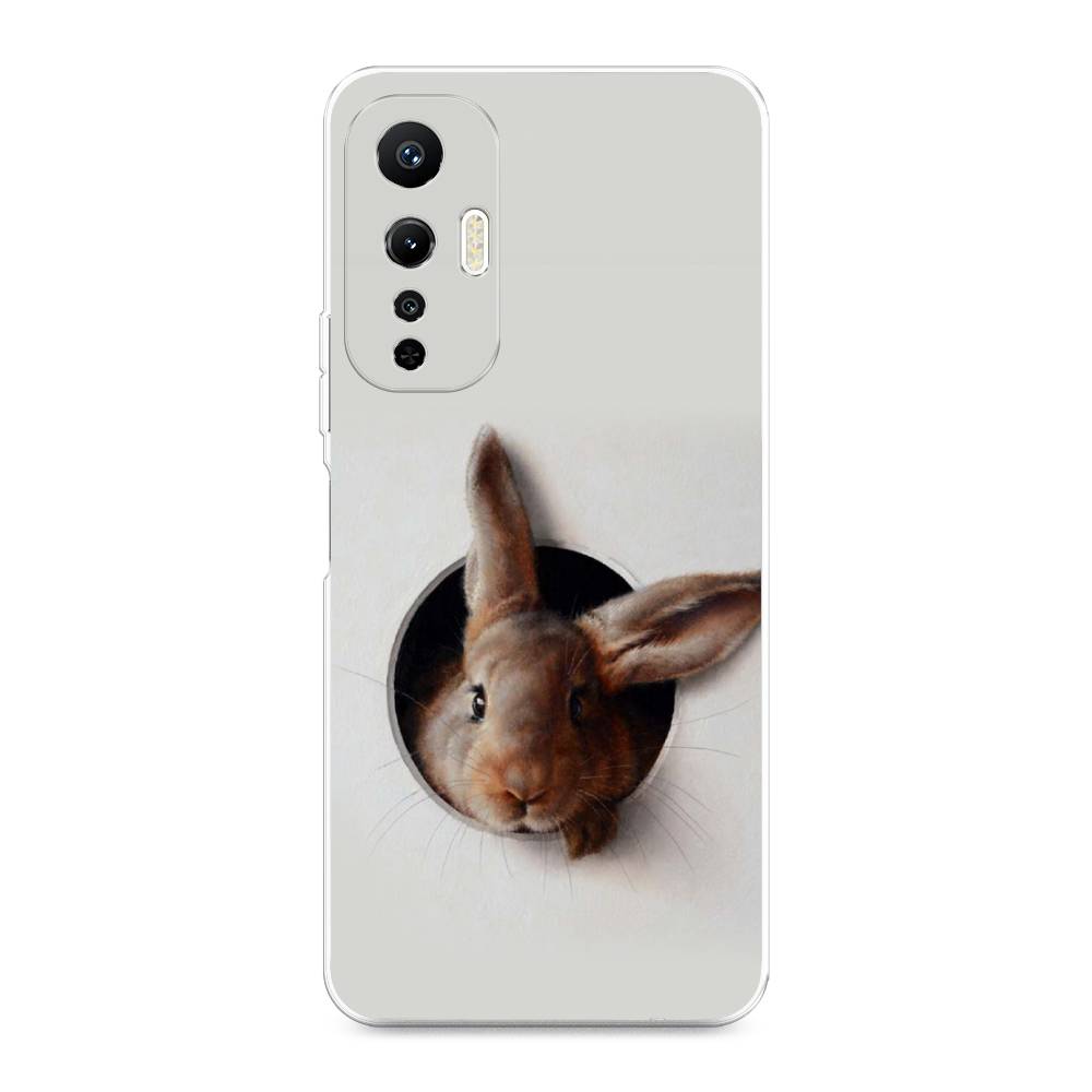 

Чехол на Infinix Hot 20S "Любопытный кролик", Серый;коричневый, 3103650-1