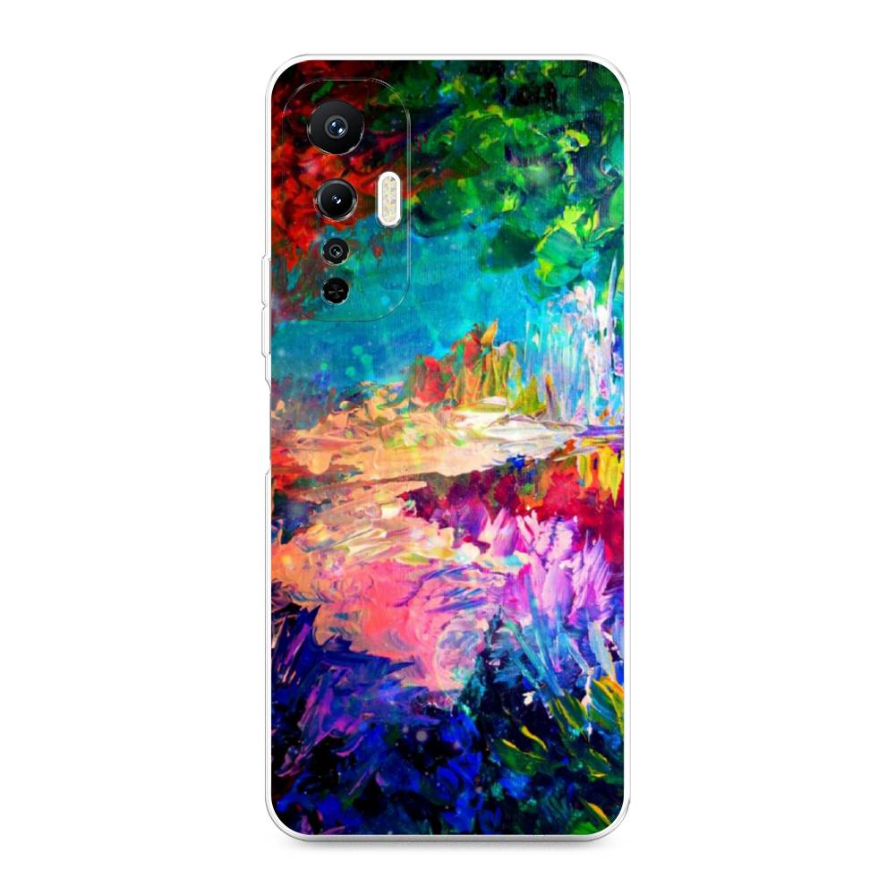 

Чехол на Infinix Hot 20S "Лес-гуашь", Синий;розовый;зеленый, 3103650-4
