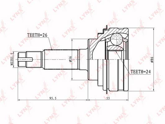 

Шрус LYNXauto CO-7508