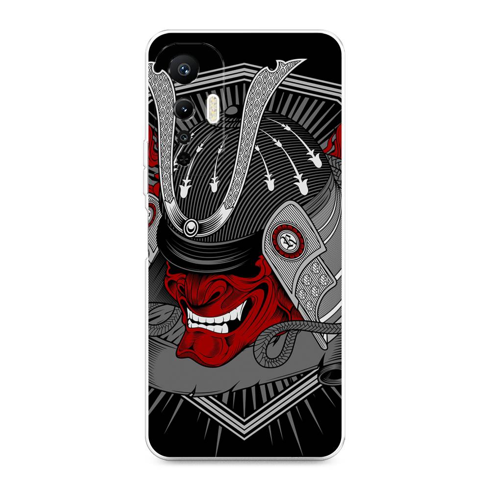 

Чехол на Infinix Hot 20S "Красная маска самурая", Белый;красный;черный, 3103650-4