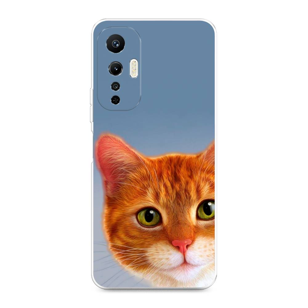 

Чехол на Infinix Hot 20S "Любопытный котик", Коричневый, 3103650-1