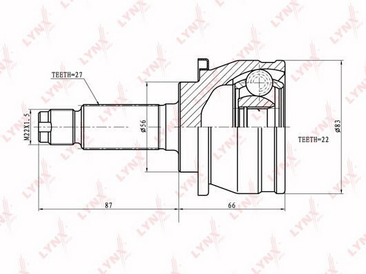 

Шрус LYNXauto CO-7106