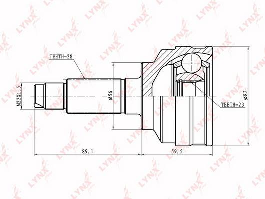 

Шрус LYNXauto CO-5105