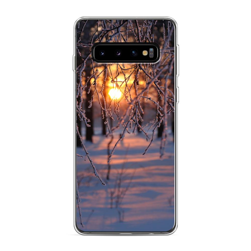 

Чехол на Samsung Galaxy S10 "Зима 7", Оранжевый;розовый;черный, 27050-2