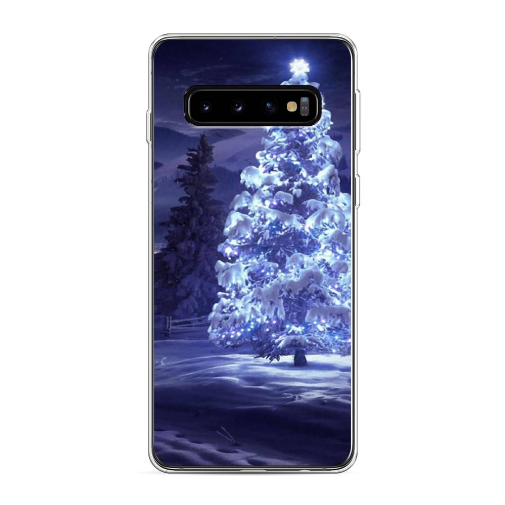 

Чехол на Samsung Galaxy S10 "Зима 4", Синий;черный;белый, 27050-2