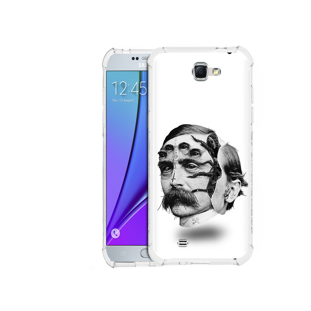 Чехол MyPads Tocco для Samsung Galaxy Note 2 страшное лицо мужчины (PT29983.561.629)