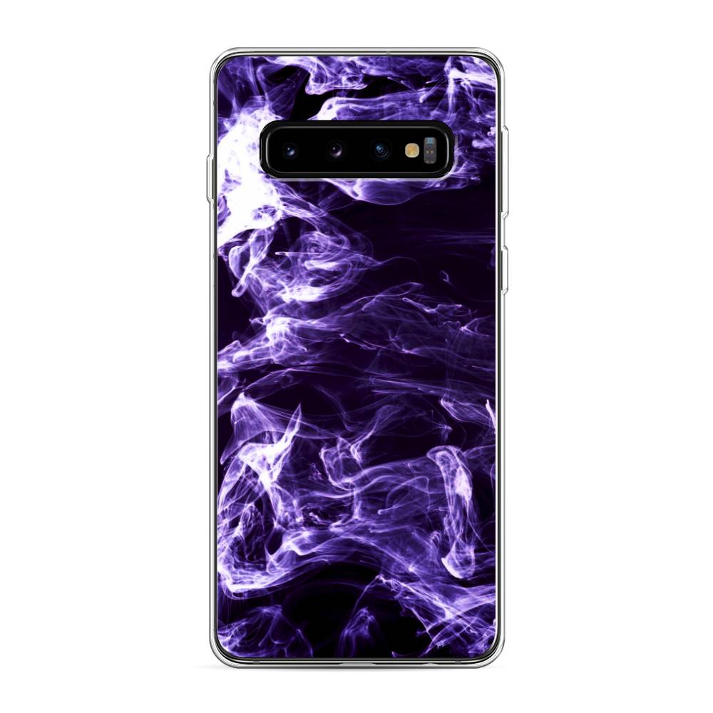 

Чехол на Samsung Galaxy S10 "Фиолетовый дым", Фиолетовый;белый;черный, 27050-3