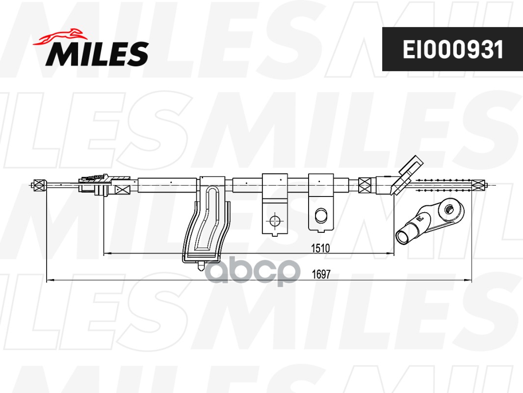 Трос Ручного Тормоза Miles Ei000931 X-Trail (T31) Правый Miles арт. EI000931