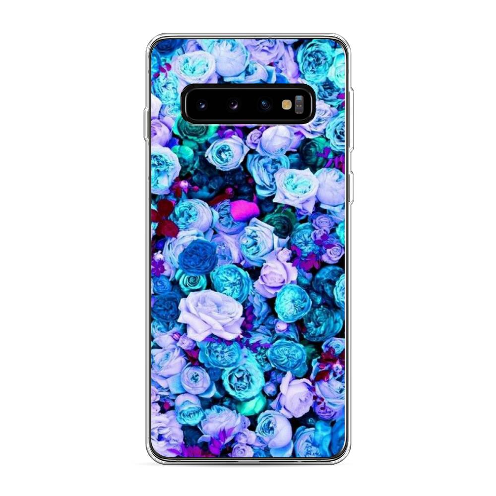 

Чехол на Samsung Galaxy S10 "Цветочный ковер", Фиолетовый, 27050-2