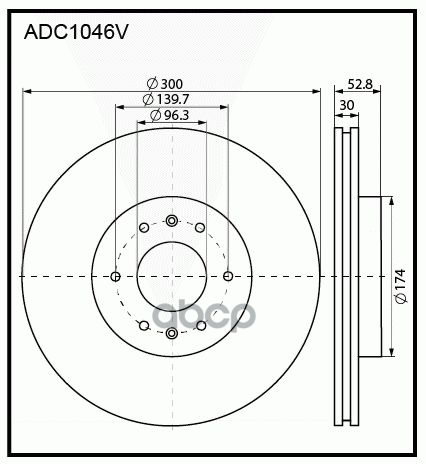 

Диск Тормозной | Перед | Adc1046v Nsii0019782442 ALLIED NIPPON арт. ADC1046V