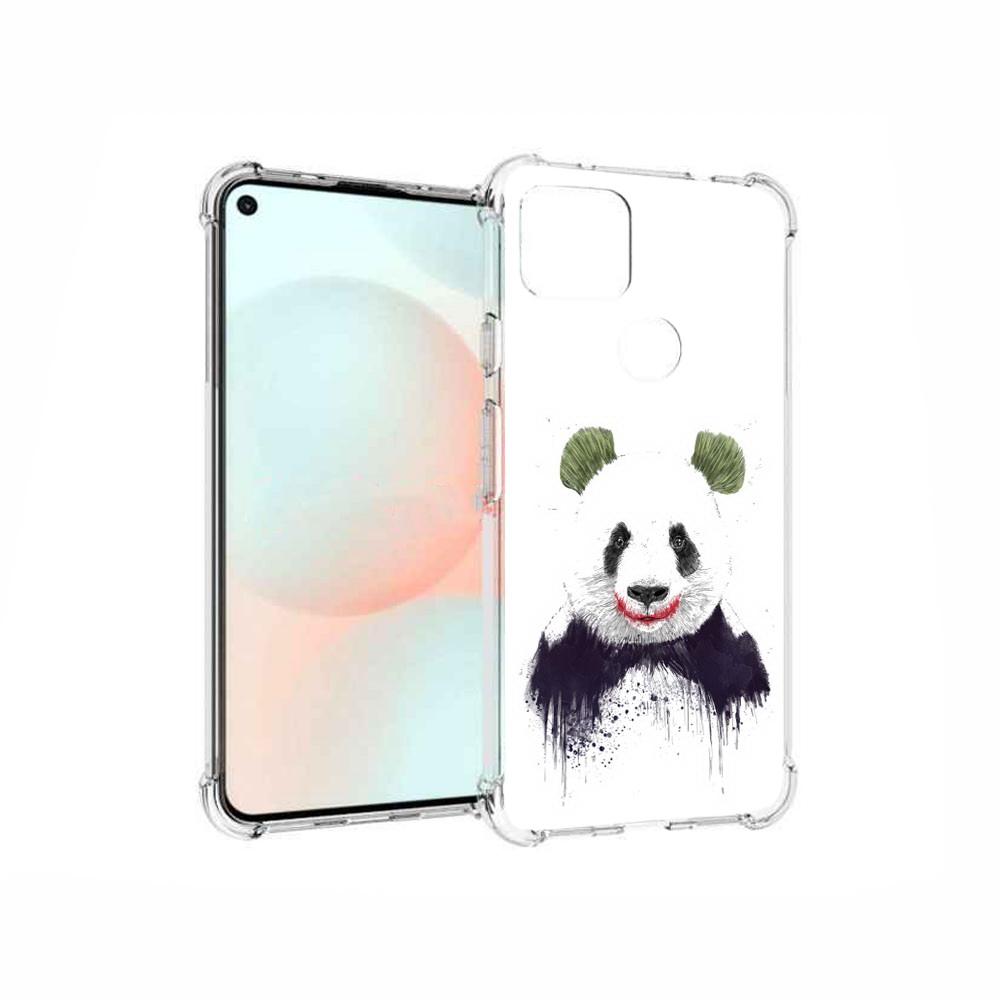

Чехол MyPads Tocco для Google Pixel 5A панда джокер, Прозрачный, Tocco