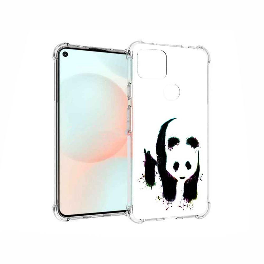 

Чехол MyPads Tocco для Google Pixel 5A панда в акварели, Прозрачный, Tocco