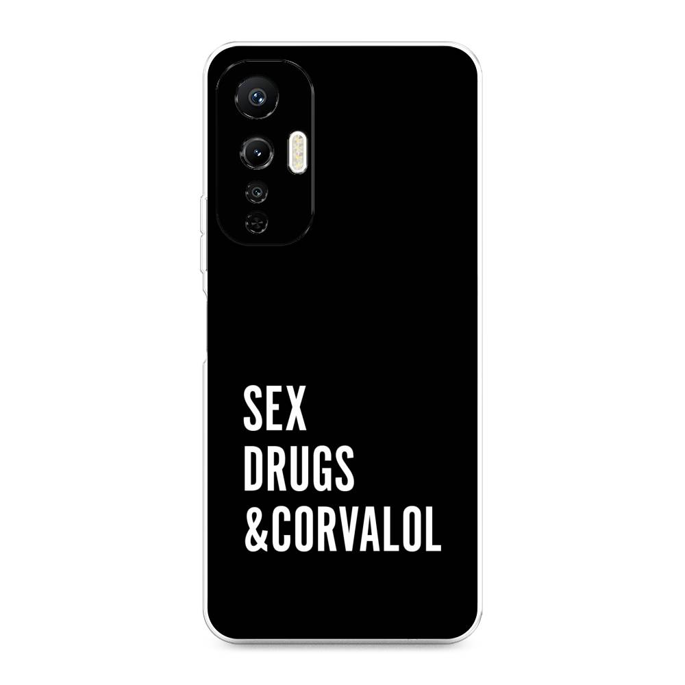 

Чехол на Infinix Hot 20S "Corvalol", Черный;серый;белый, 3103650-6
