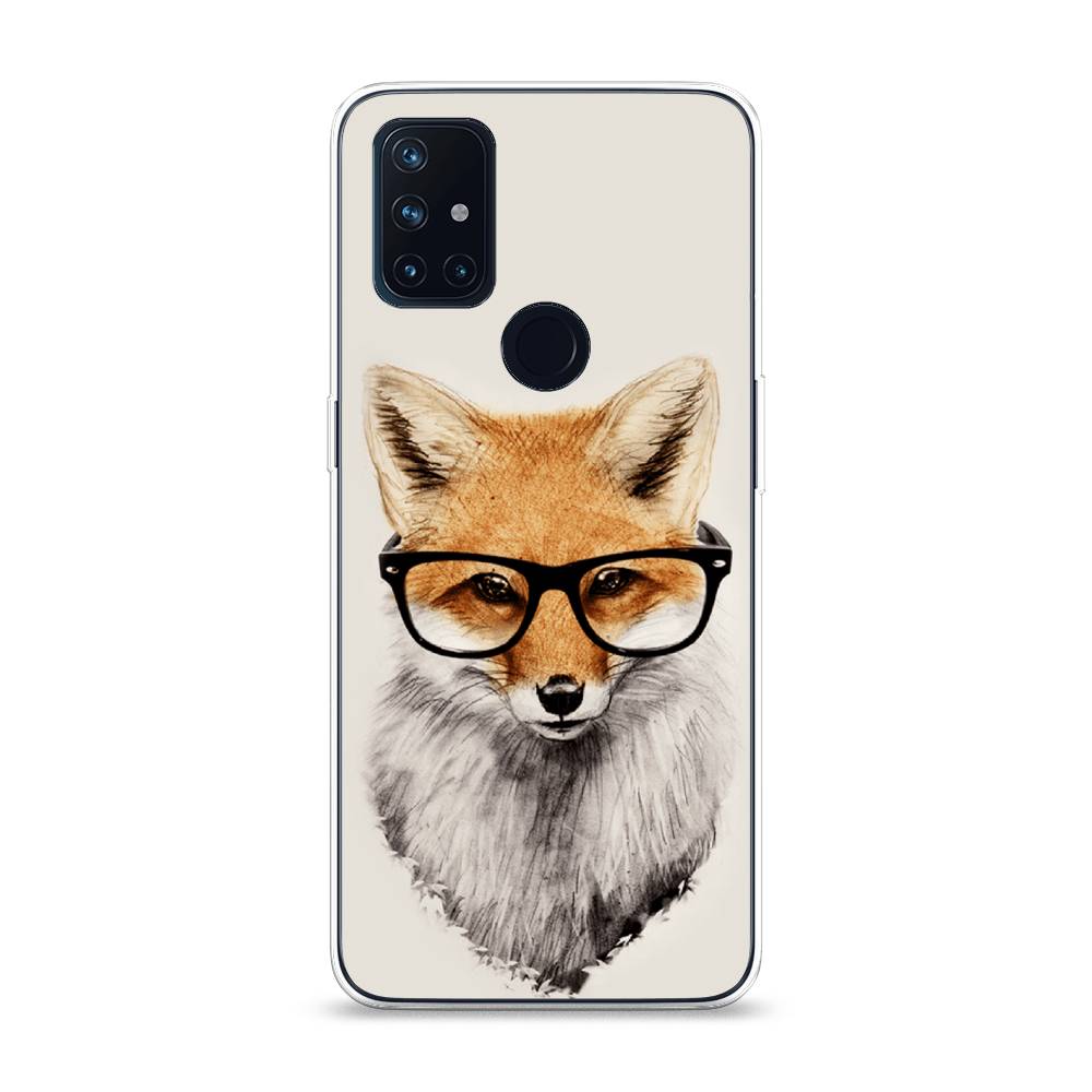 

Чехол Awog на OnePlus Nord N10 / ВанПлас Nord N10 "Лиса в очках", Бежевый, 152350-10