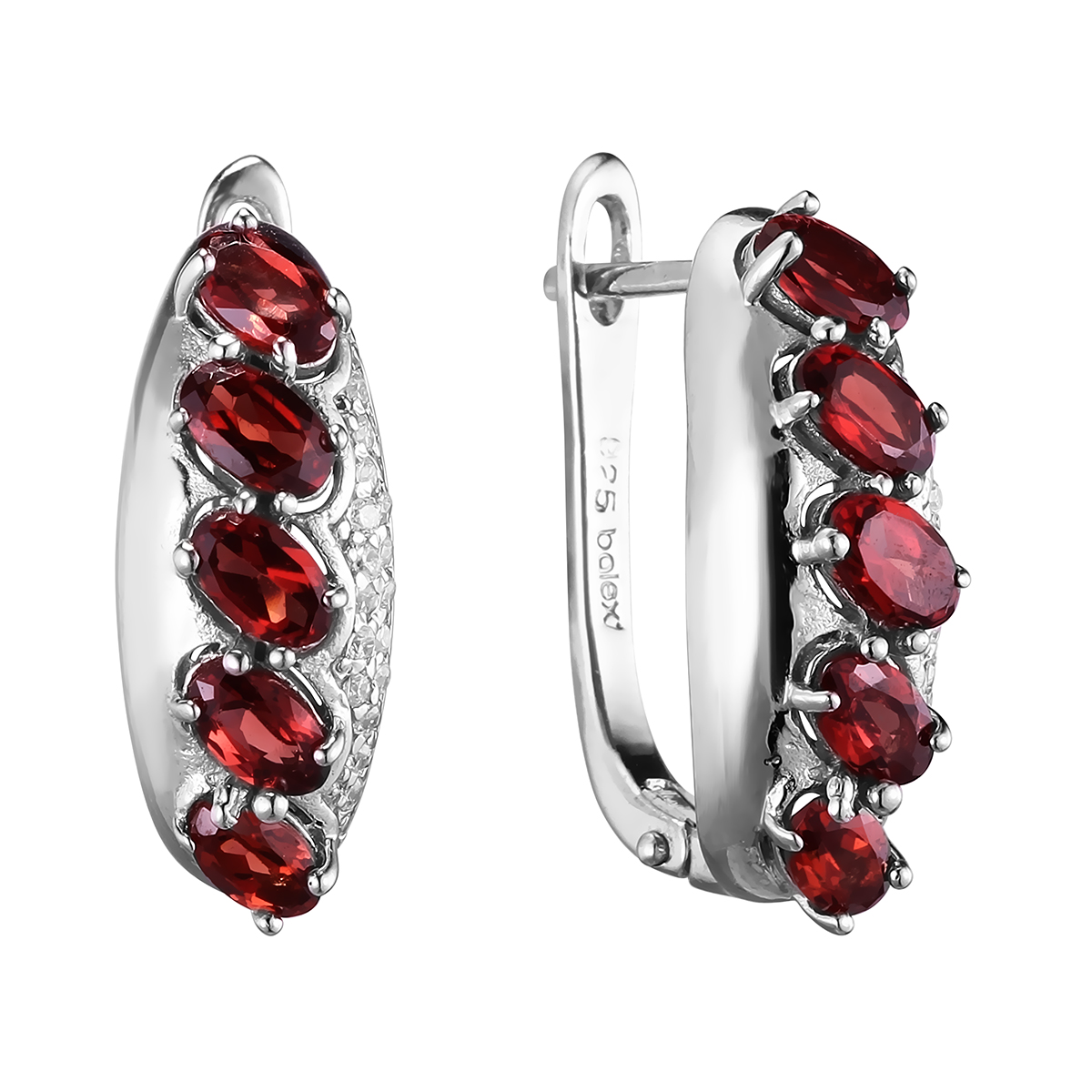 

Серьги из серебра с гранатом Balex Jewellery 2405937868, 2405937868