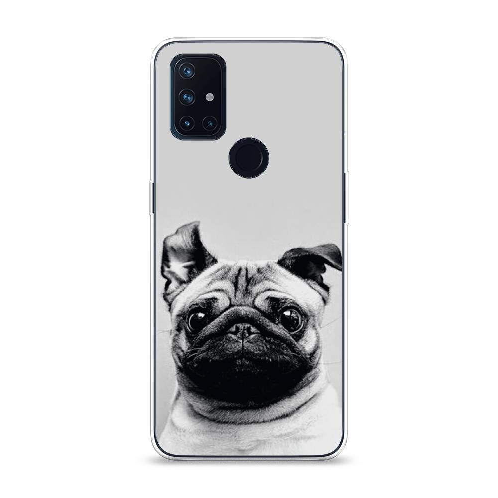 

Чехол Awog на OnePlus Nord N10 / ВанПлас Nord N10 "Ушастый мопс", Серый, 152350-1