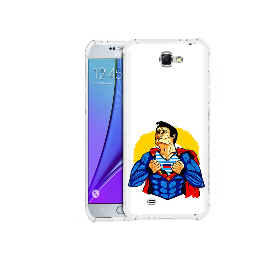 Чехол MyPads Tocco для Samsung Galaxy Note 2 русский супермен (PT29983.561.591)