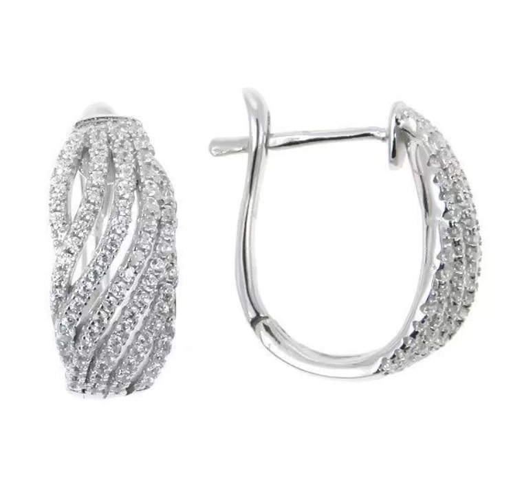 

Серьги из серебра с фианитом Balex Jewellery 2445910033, 2445910033