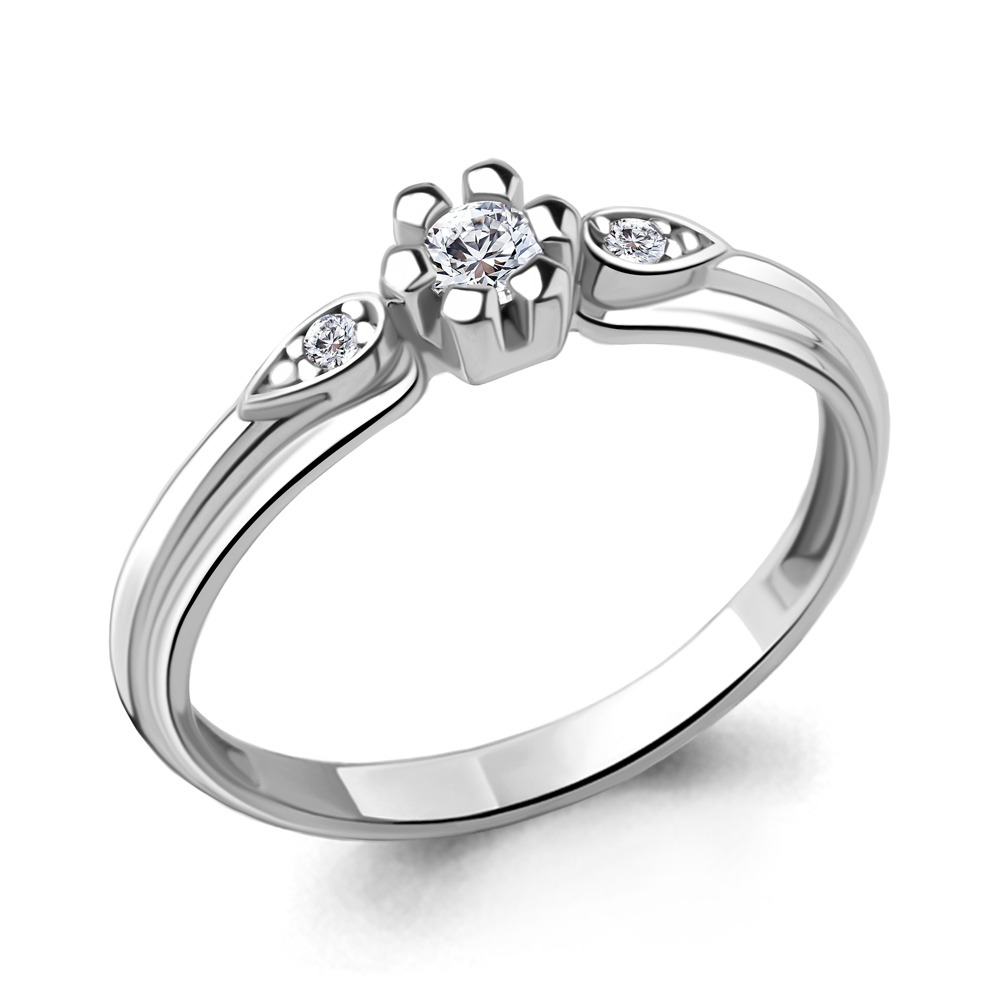 

Кольцо из серебра с фианитом Aquamarine Aquamarine 68994А_925_р р. 16, 68994А_925_р