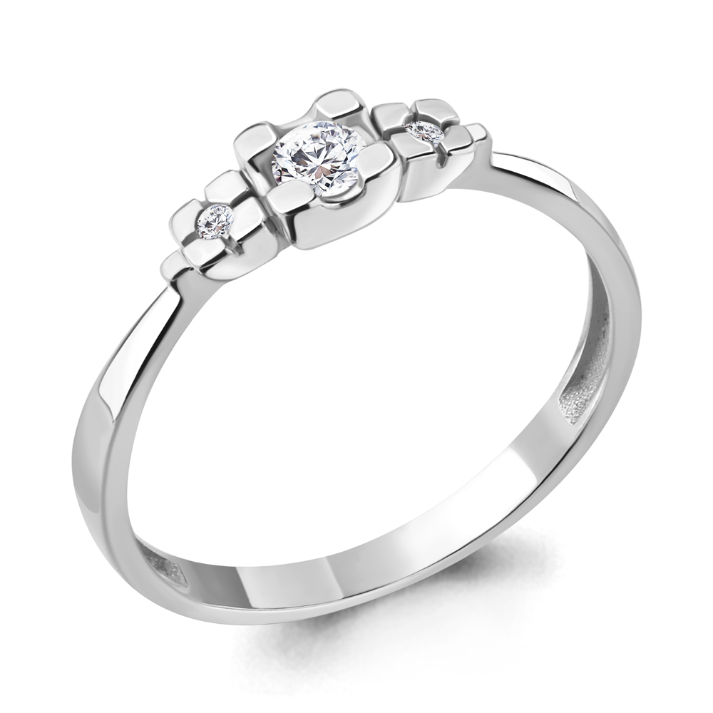 

Кольцо из серебра с фианитом Aquamarine Aquamarine 68991А_925_р р. 17, 68991А_925_р