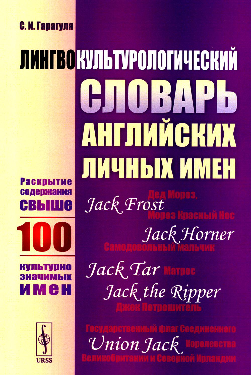 

Лингвокультурологический словарь английских личных имен: Раскрытие содержания свы...