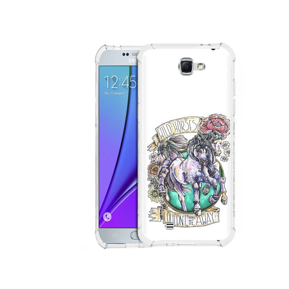 

Чехол MyPads Tocco для Samsung Galaxy Note 2 рисунок коней в цветах (PT29983.561.582), Прозрачный, Tocco