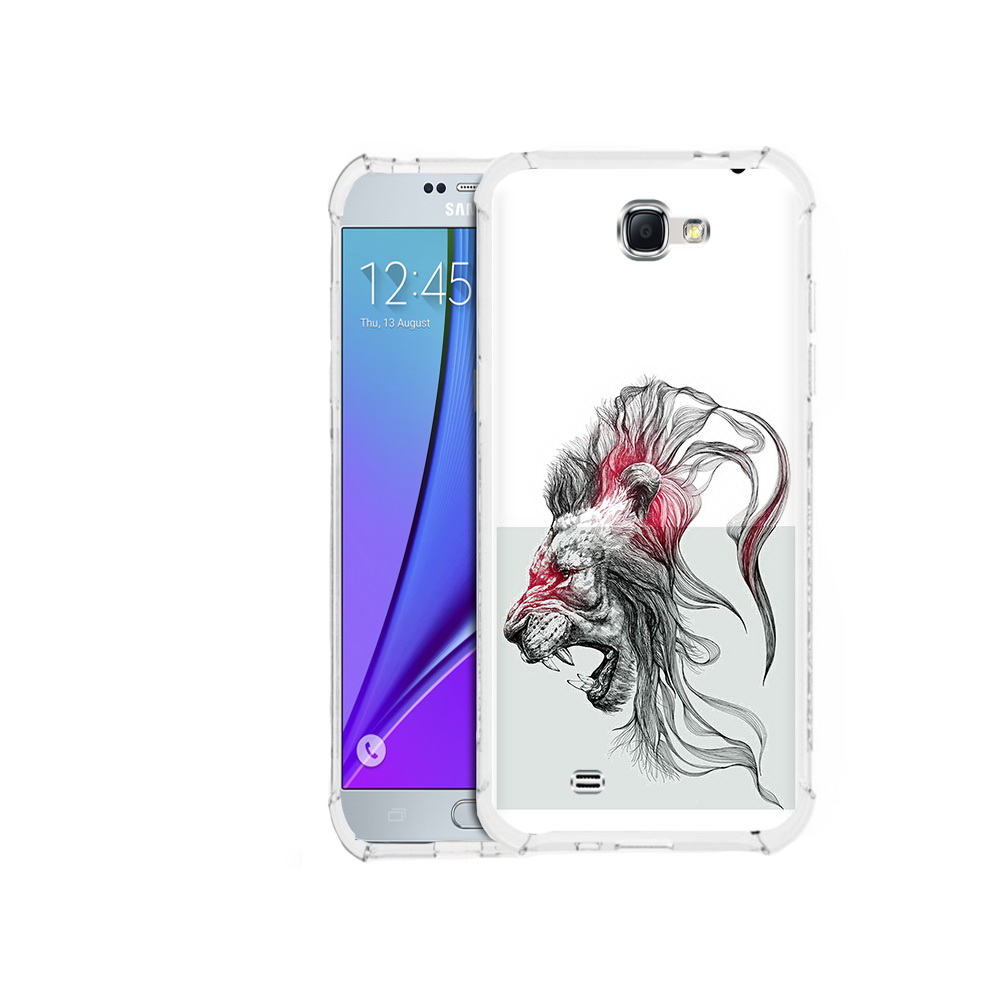 

Чехол MyPads Tocco для Samsung Galaxy Note 2 разъяренный лев (PT29983.561.576), Прозрачный, Tocco