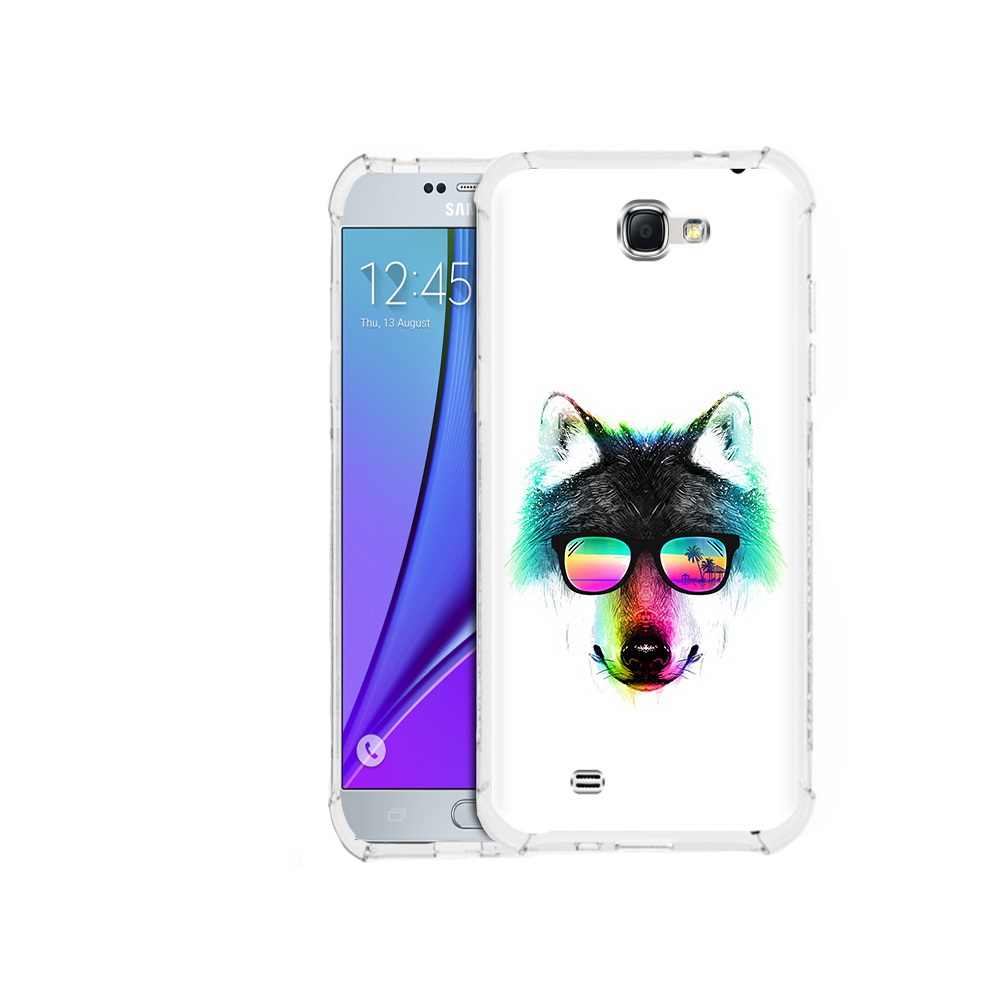 

Чехол MyPads Tocco для Samsung Galaxy Note 2 радужный волк (PT29983.561.567), Прозрачный, Tocco