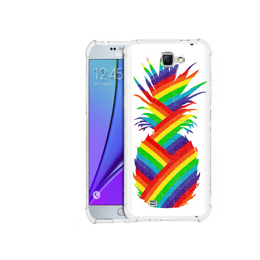 

Чехол MyPads Tocco для Samsung Galaxy Note 2 радужный ананас (PT29983.561.566), Прозрачный, Tocco