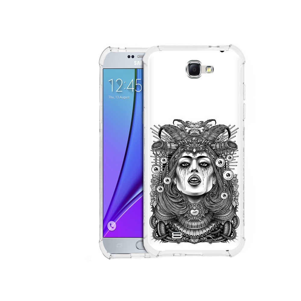 

Чехол MyPads Tocco для Samsung Galaxy Note 2 портрет девушки черно белый (PT29983.561.551), Прозрачный, Tocco