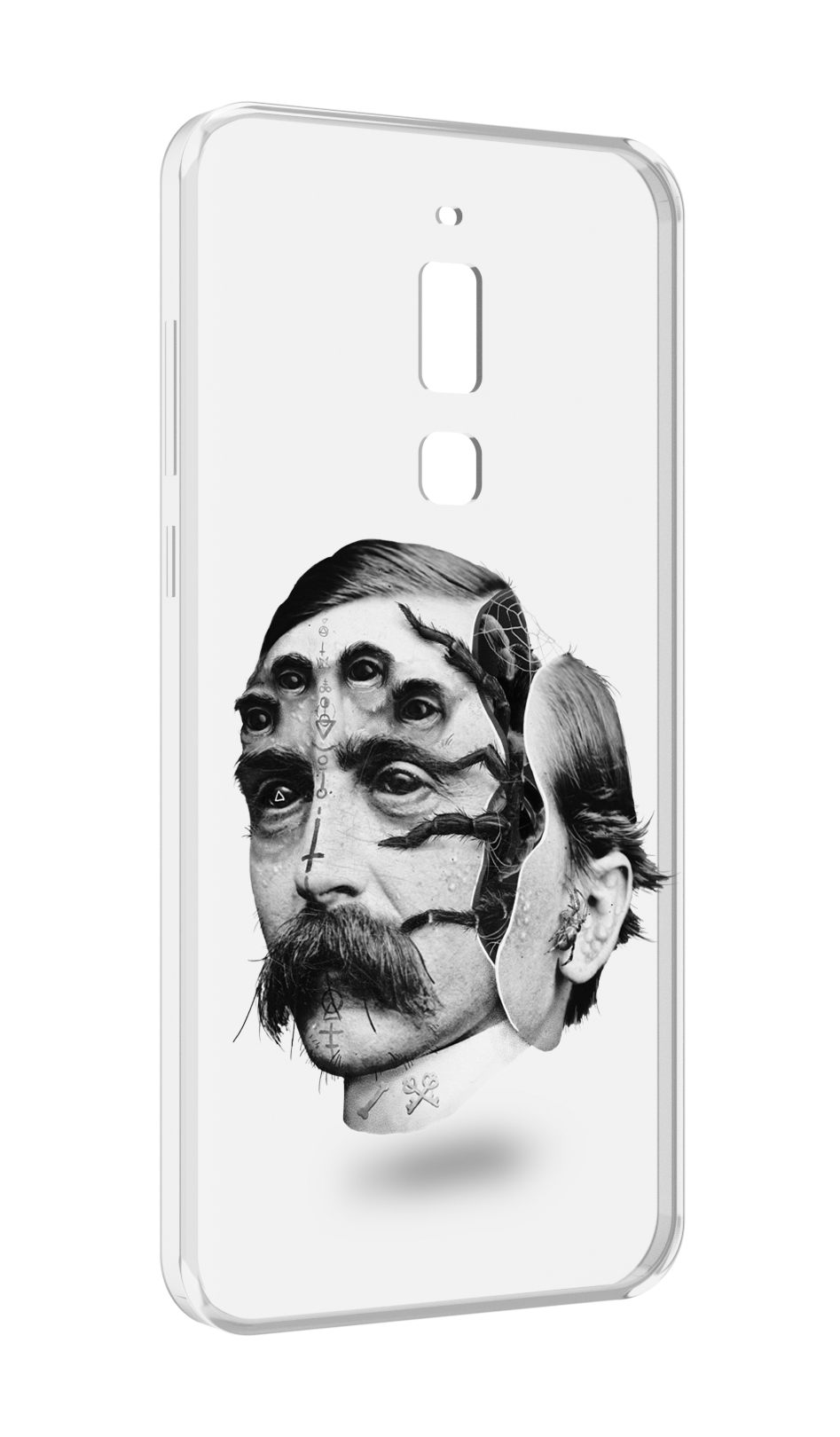 

Чехол MyPads страшное лицо мужчины для Meizu M6T, Прозрачный, Tocco