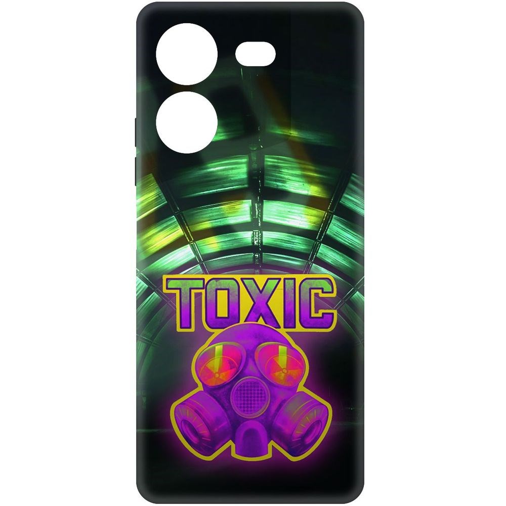 

Чехол-накладка Soft Case Cтандофф 2 (Standoff 2) - Стикер Toxic для Tecno Pova 5 Pro, Черный