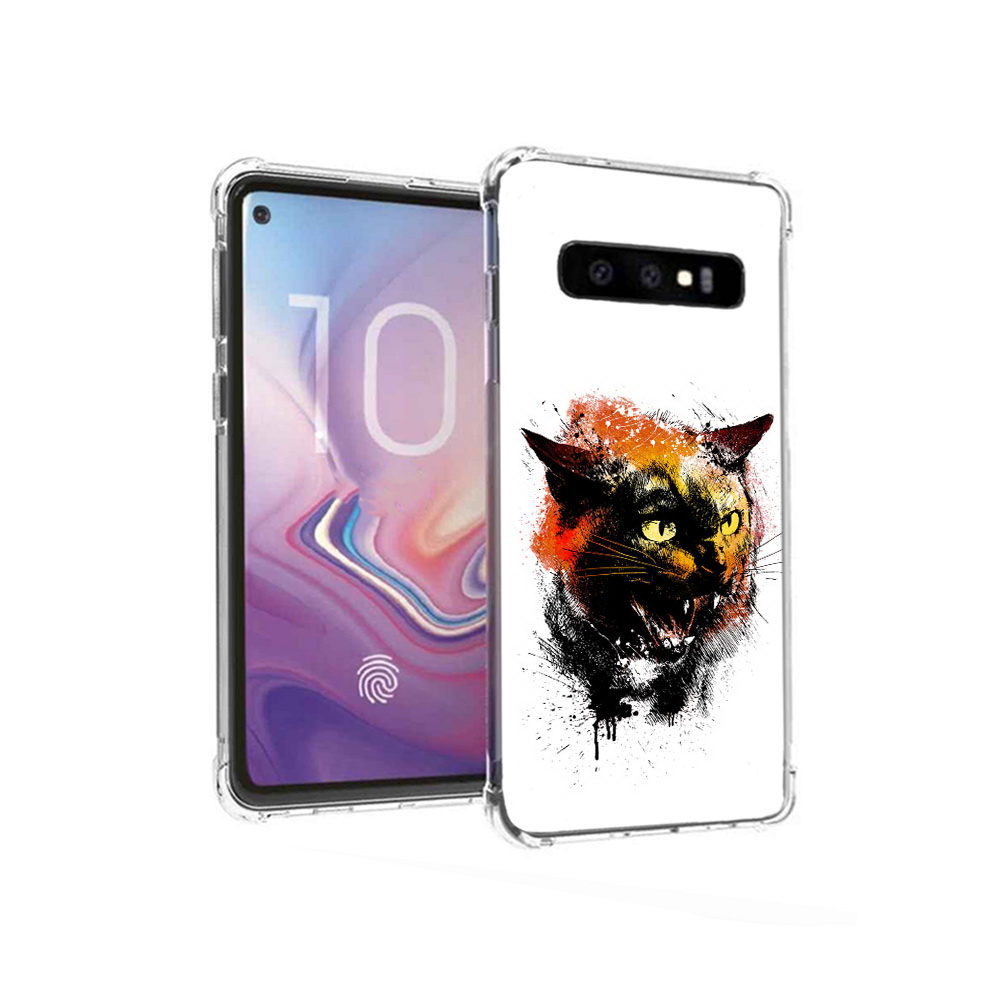 

Чехол MyPads Tocco для Samsung Galaxy S10 сиамский кот (PT125897.498.598), Прозрачный, Tocco