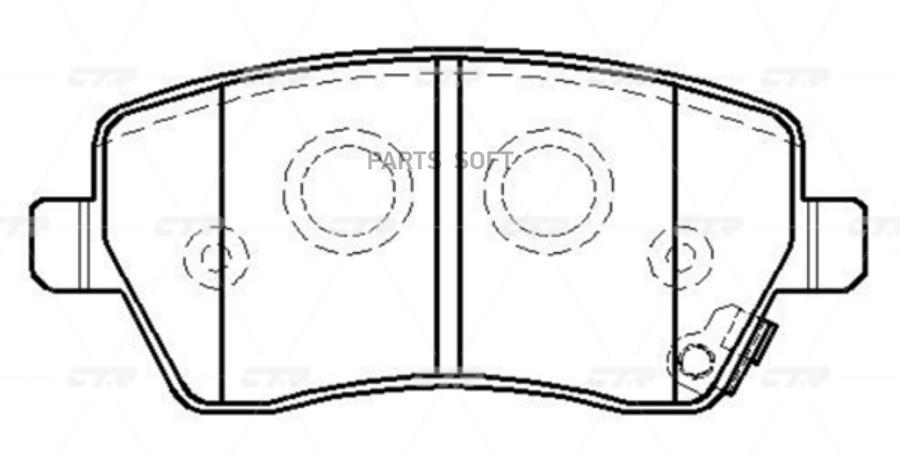 

Тормозные колодки Ctr GK0973