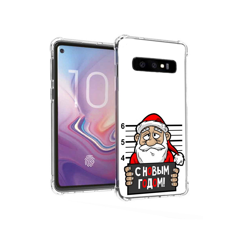 

Чехол MyPads Tocco для Samsung Galaxy S10 ДМ с новым годом заключенный (PT125897.498.59), Прозрачный, Tocco